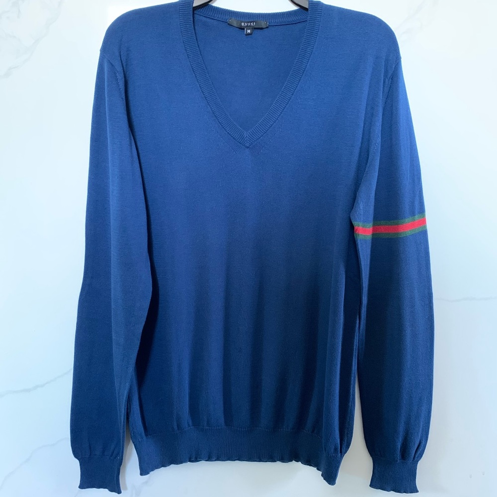 Gucci arm stripe men’s sweater - 100% Authentic